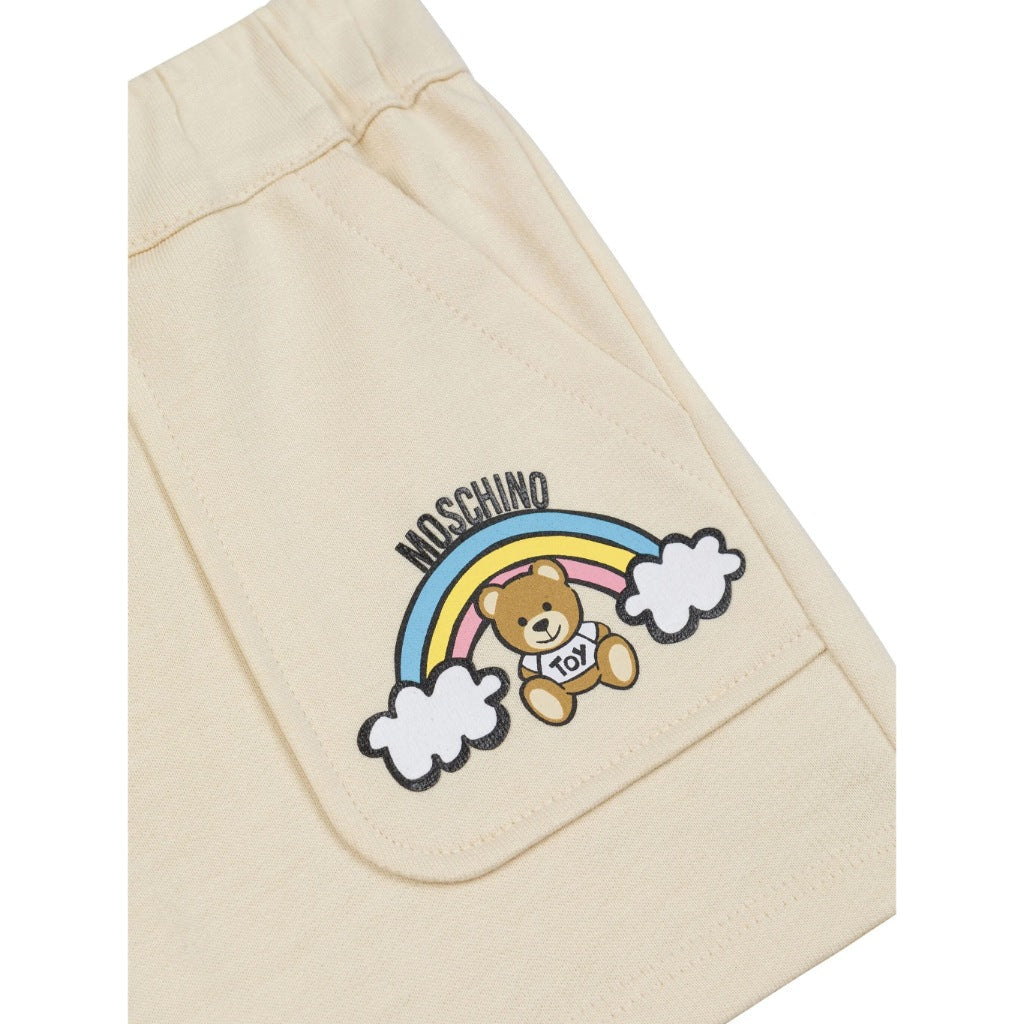 Moschino Kids Teddy Graphic Shorts