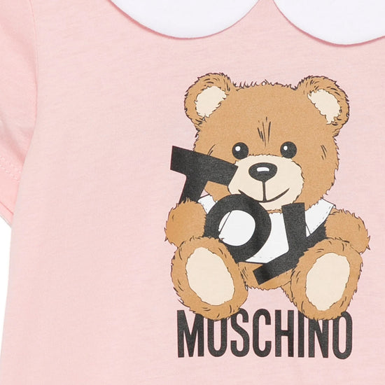 Moschino Kids Toy Bear Romper With Hat Gift Set