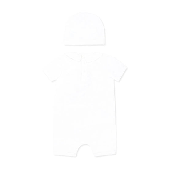 Moschino Kids Toy Bear Romper With Hat Gift Set