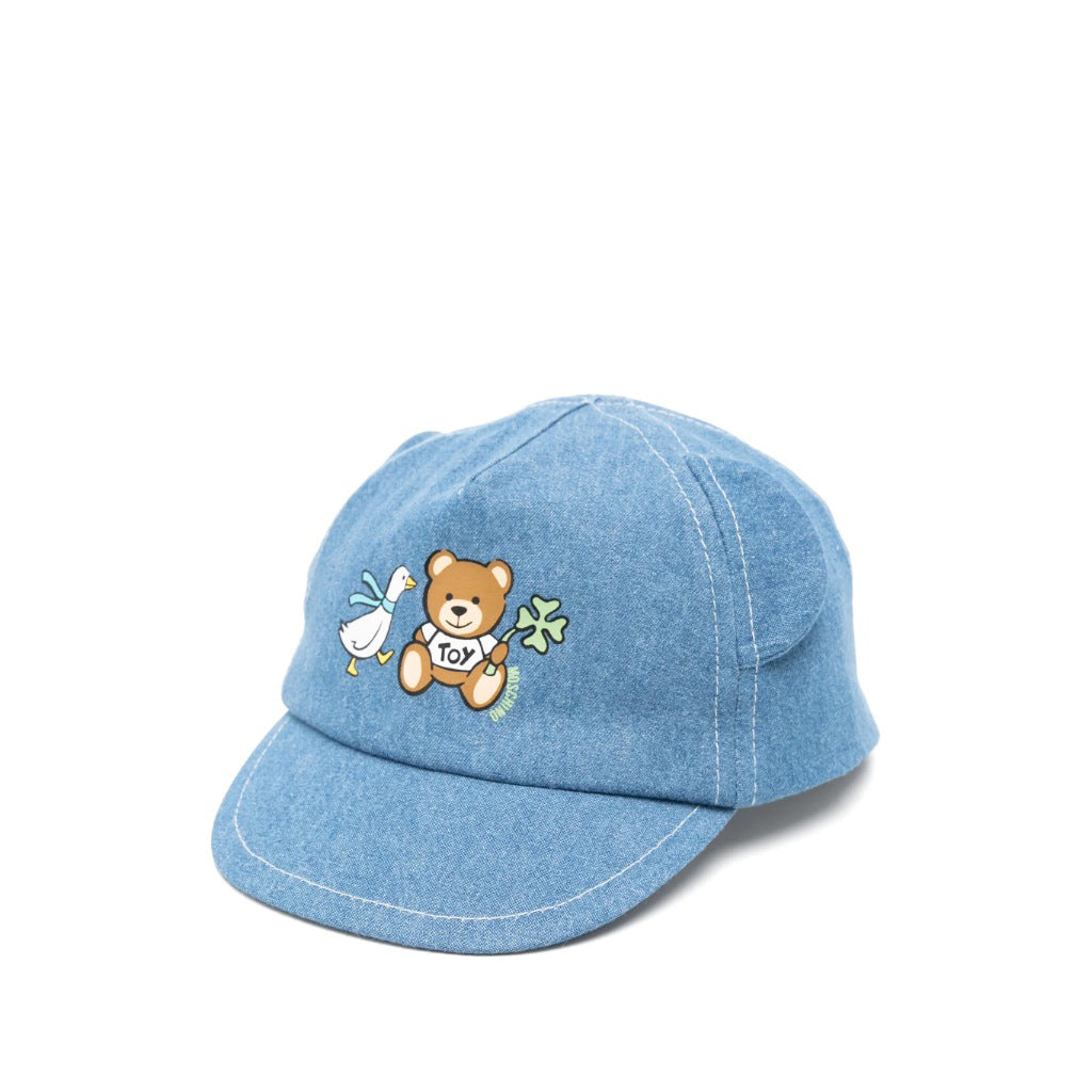 Moschino Kids Bear Ears Baseball Cap