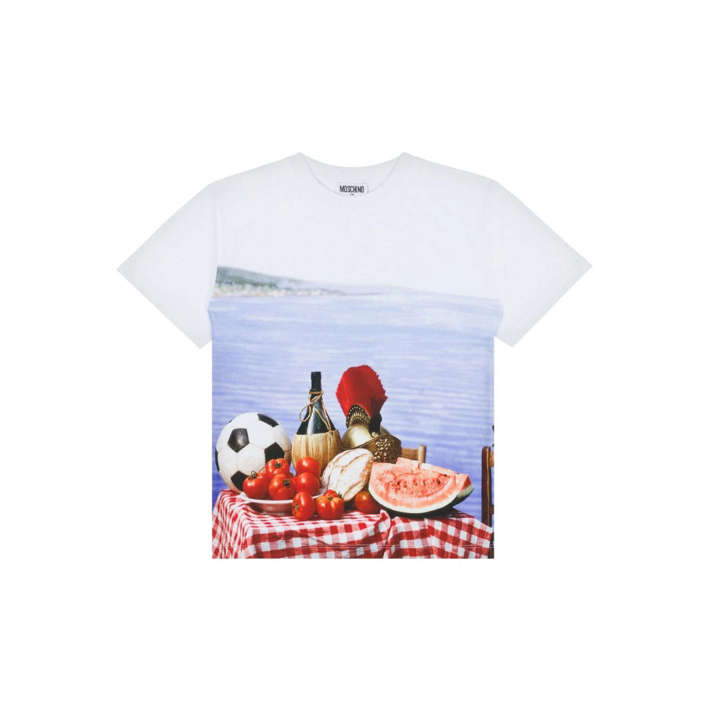 Moschino Kids Summer Graphic Maxi T-shirt