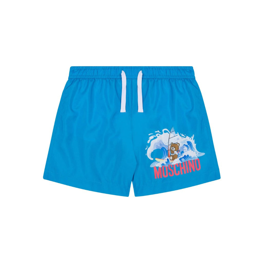 Moschino Kids Teddy Graphic Swim Shorts