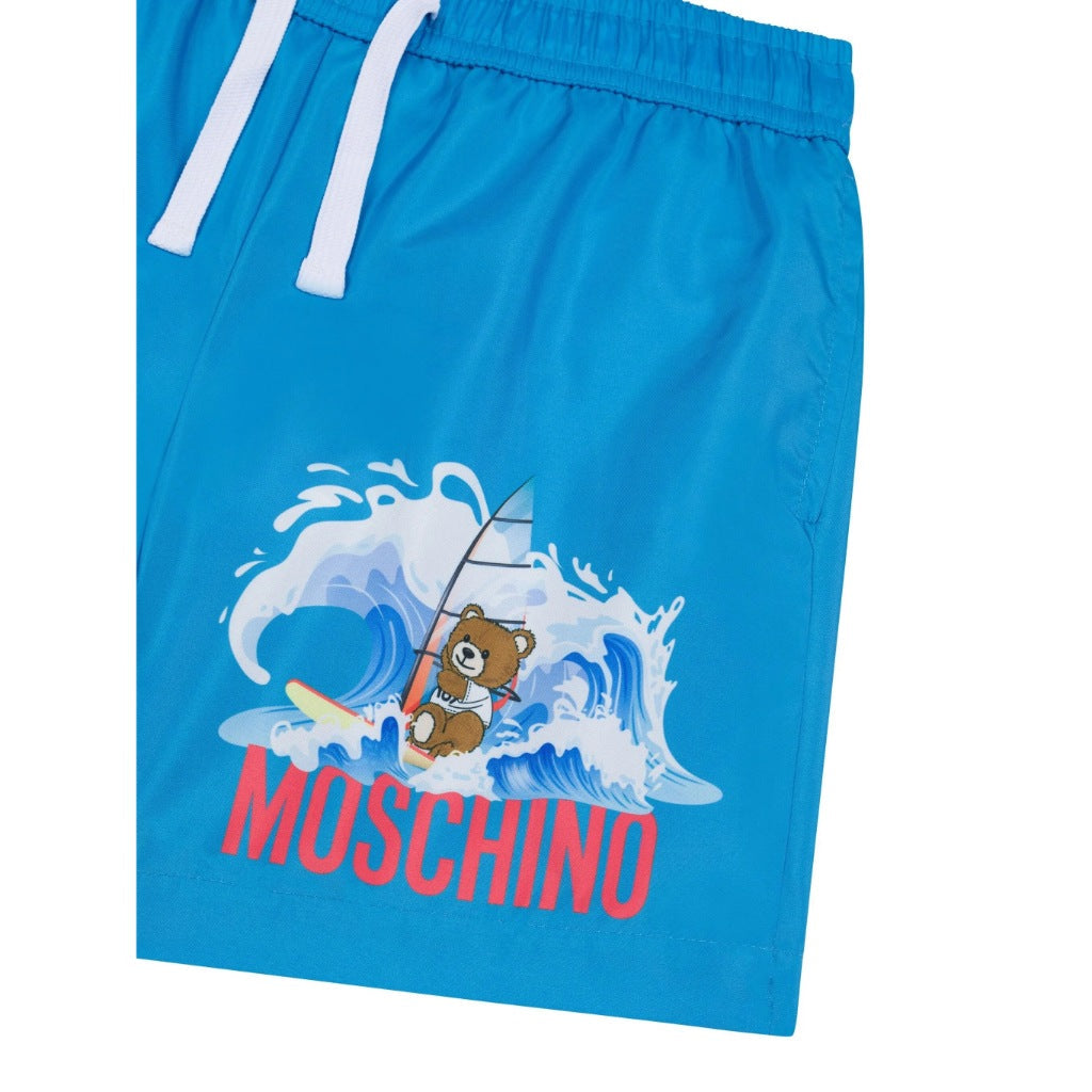Moschino Kids Teddy Graphic Swim Shorts