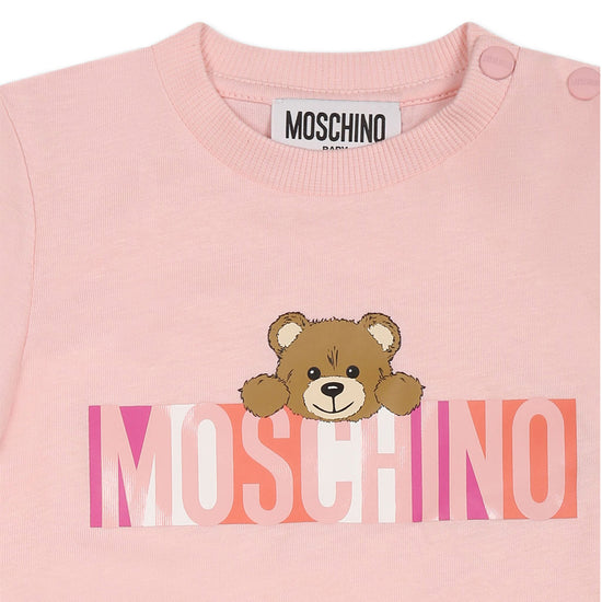 Load image into Gallery viewer, Moschino Kids Teddy Logo Romper With Gift Box
