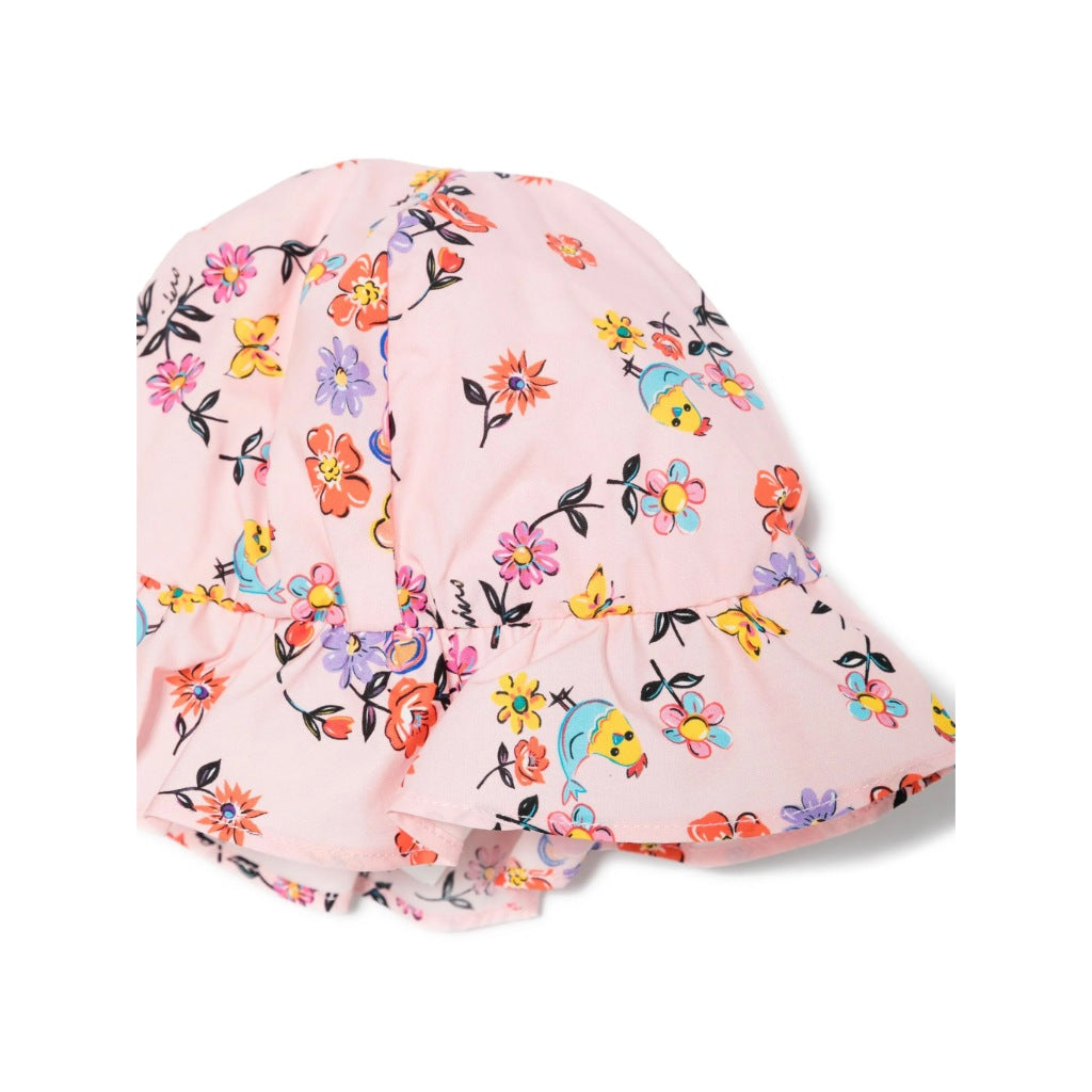 Moschino Kids Teddy Graphic Romper and Hat Gift Set