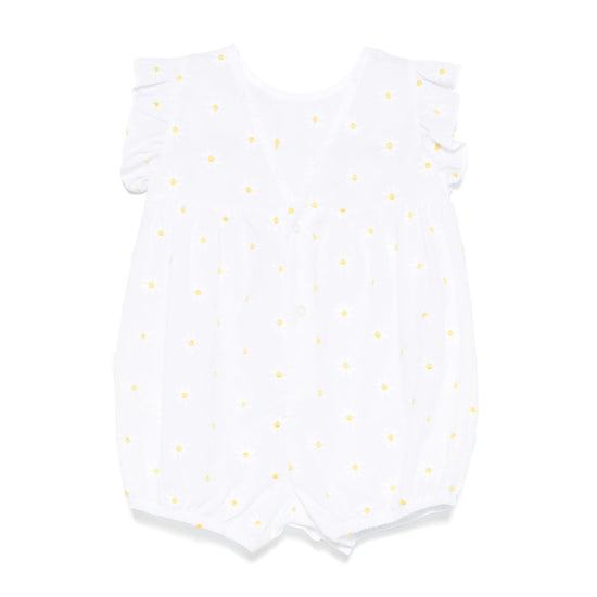 Load image into Gallery viewer, Il Gufo Floral Embroidered Romper

