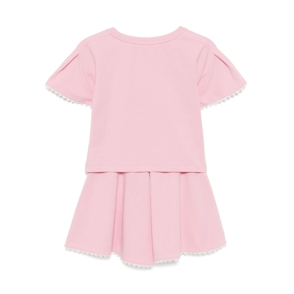 Emporio Armani Junior Eagle Logo T-shirt and Skirt Set
