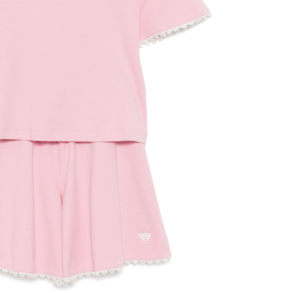 Emporio Armani Junior Eagle Logo T-shirt and Skirt Set
