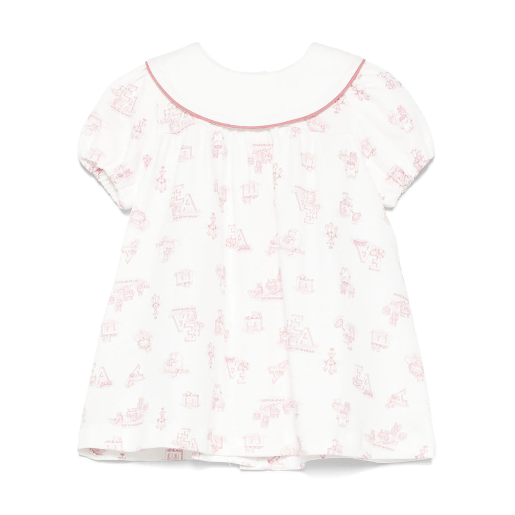 Emporio Armani Junior All-Over Pattern Dress and Bloomer Set