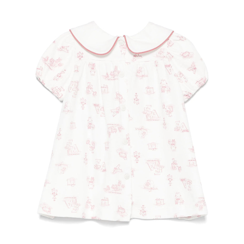 Emporio Armani Junior All-Over Pattern Dress and Bloomer Set