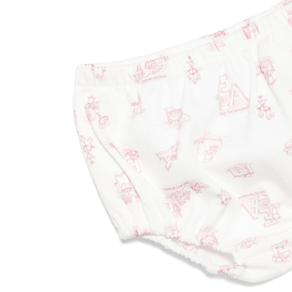 Emporio Armani Junior All-Over Pattern Dress and Bloomer Set