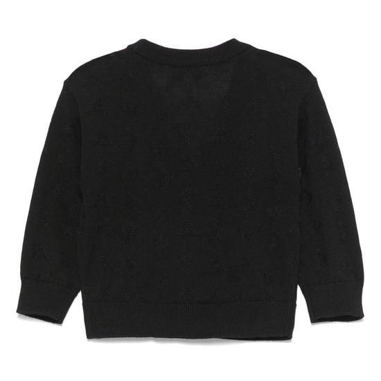 Load image into Gallery viewer, Emporio Armani Junior Eagle Pattern Knit Cardigan
