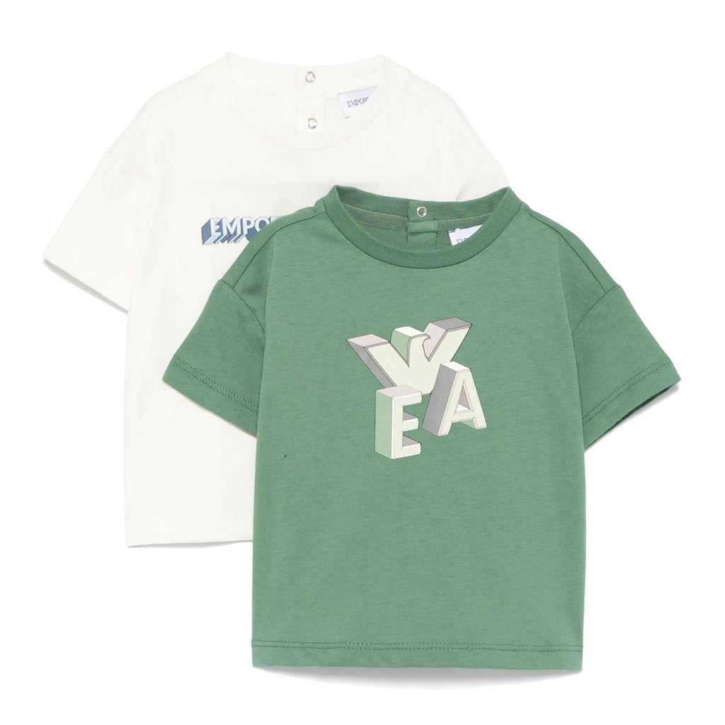 Emporio Armani Junior Set of Two Graphic T-shirt
