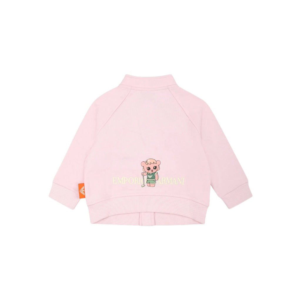 Emporio Armani Junior Eagle Logo Zip Up Sweatshirt