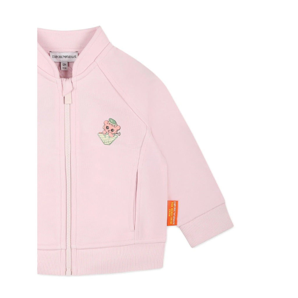 Emporio Armani Junior Eagle Logo Zip Up Sweatshirt