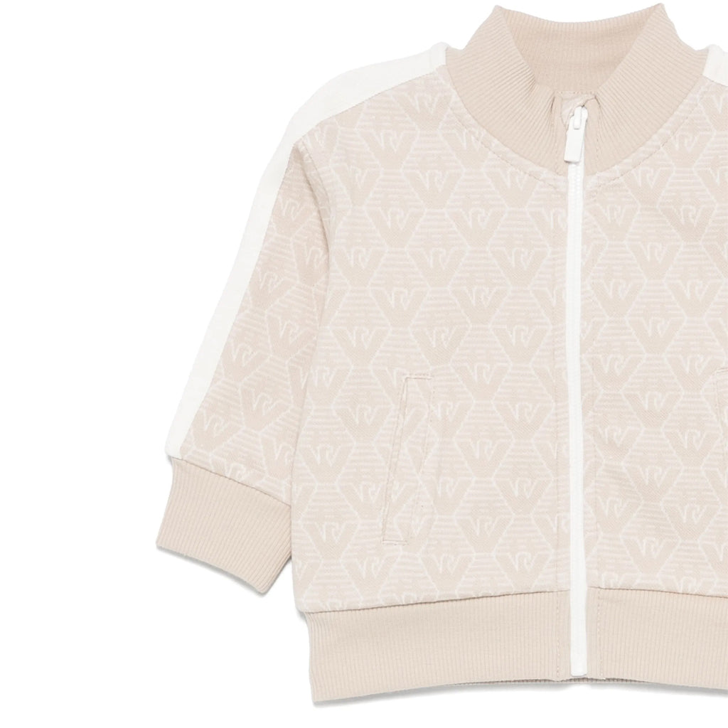 Emporio Armani Junior Eagle Pattern Zip Up Sweatshirt