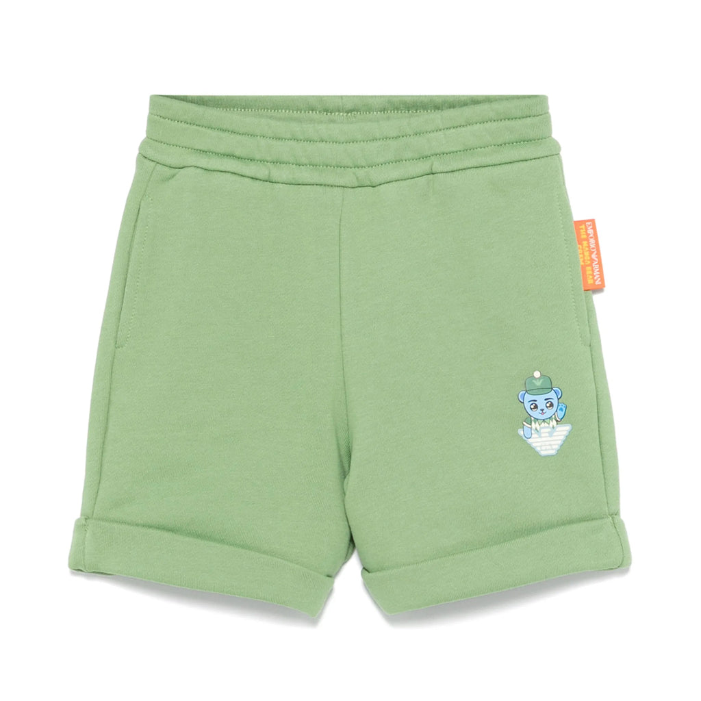 Emporio Armani Junior Eagle Logo Sweat Shorts