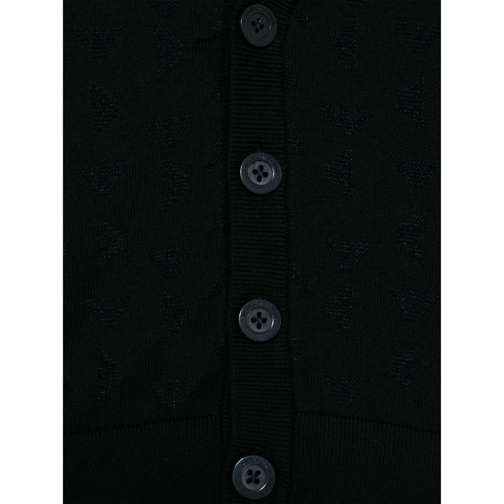 Emporio Armani Junior Eagle Pattern Cardigan