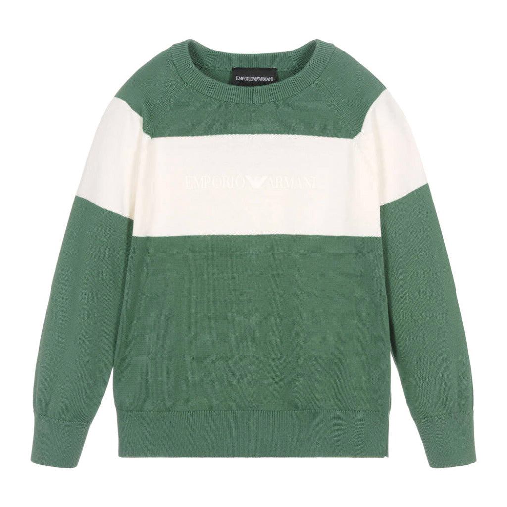 Emporio Armani Junior Logo Knit Sweater