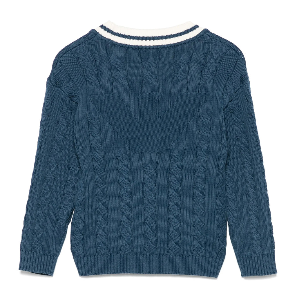 Emporio Armani Junior Cable Knit Cardigan