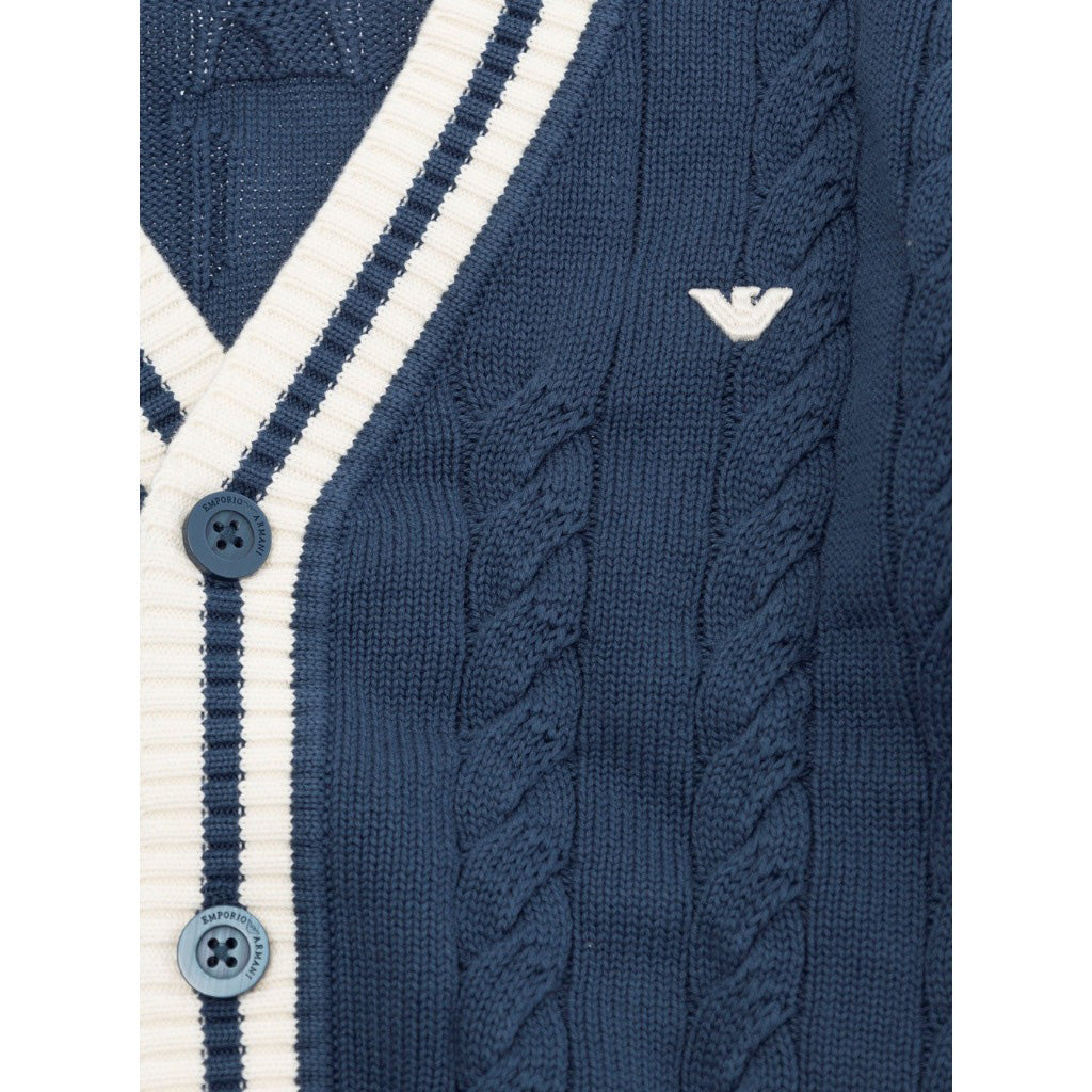 Emporio Armani Junior Cable Knit Cardigan