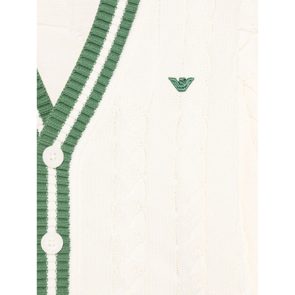 Emporio Armani Junior Cable Knit Cardigan
