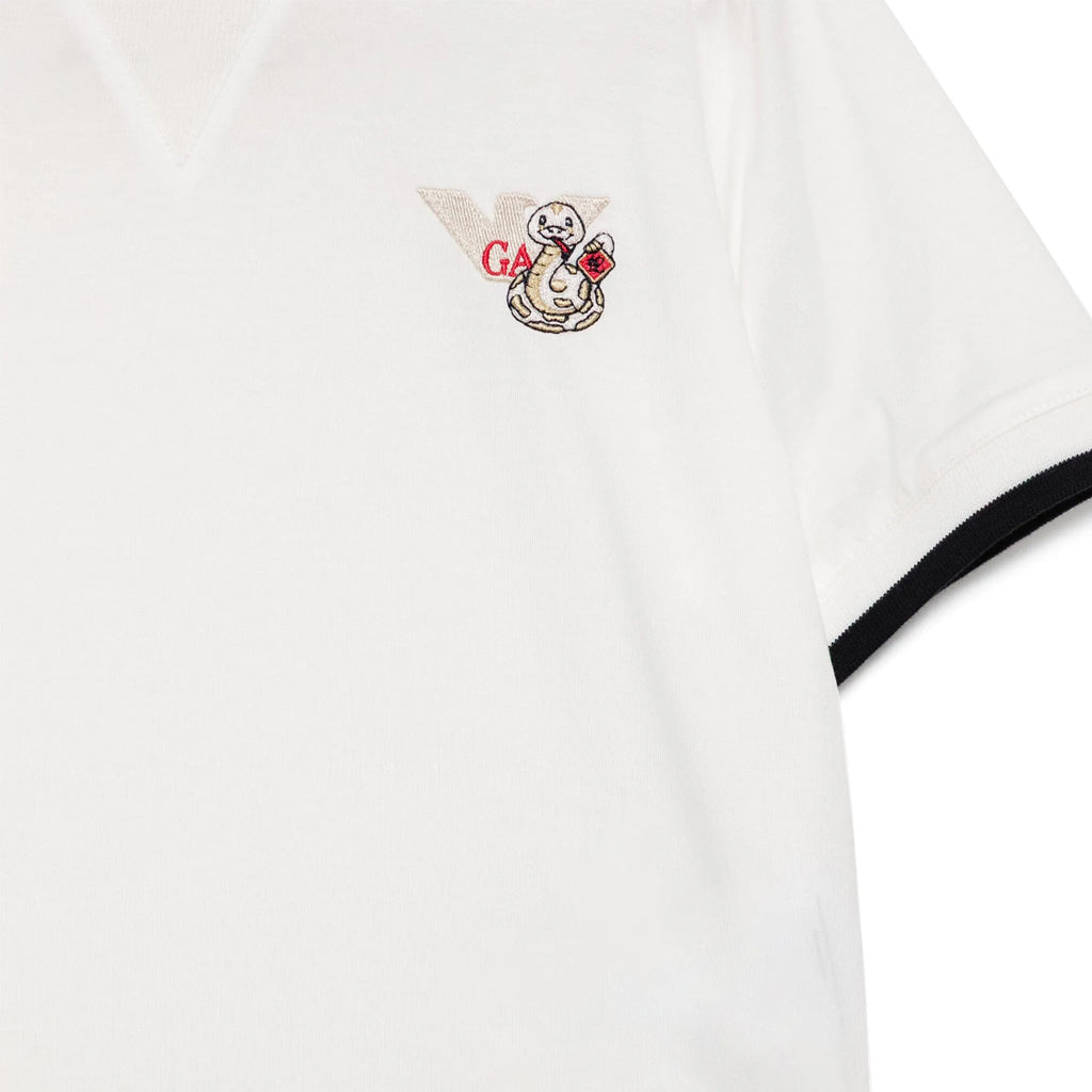 Emporio Armani Junior Snake Logo Graphic T-shirt