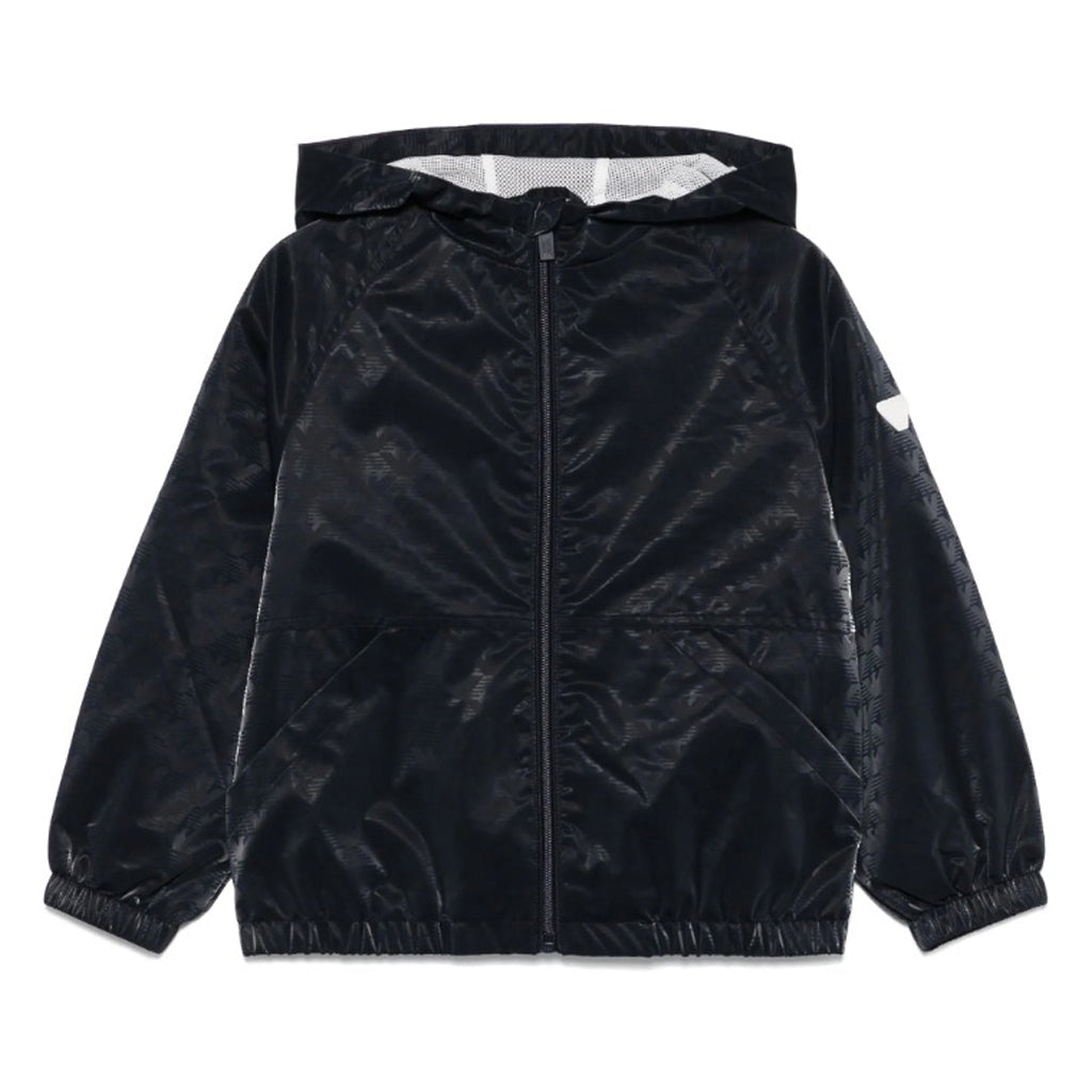 Emporio Armani Junior Eagle Pattern Hooded Jacket