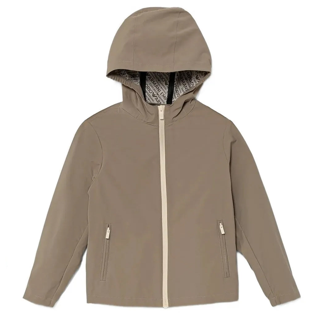 Emporio Armani Junior Eagle Logo Hooded Jacket
