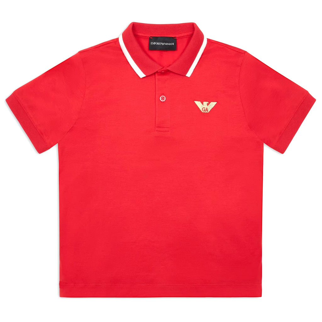 Emporio Armani Junior Eagle Logo Polo Shirt
