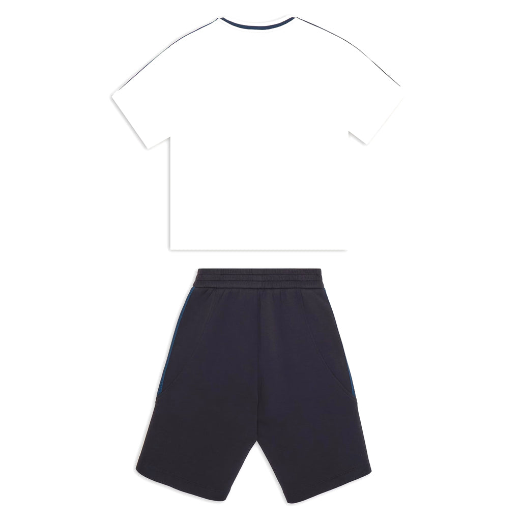 Emporio Armani Junior Logo Tape T-shirt and Shorts Set