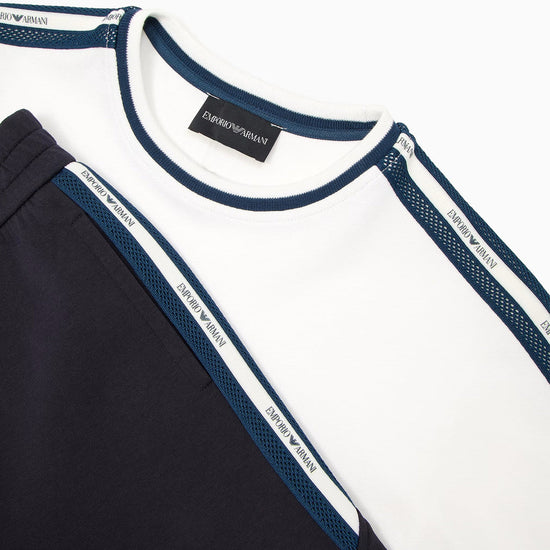 Emporio Armani Junior Logo Tape T-shirt and Shorts Set