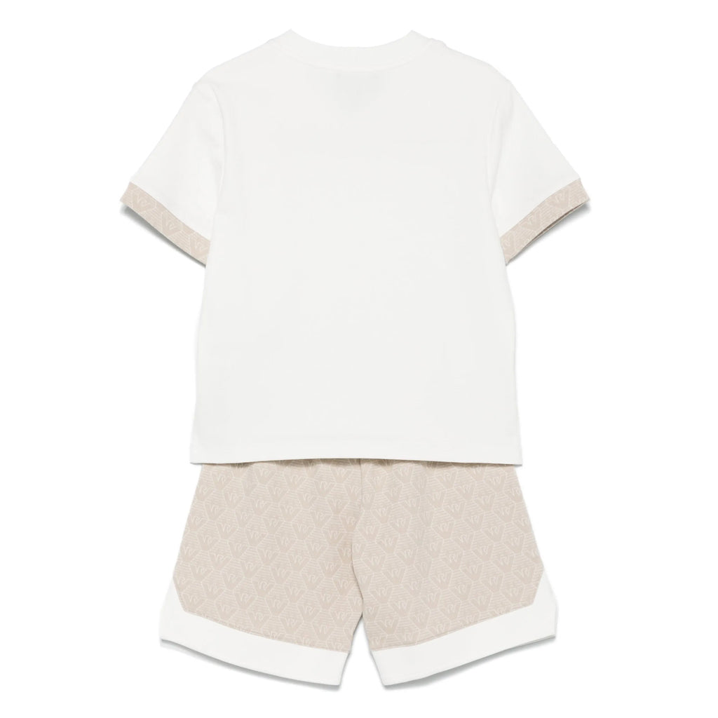 Emporio Armani Junior Eagle Pattern T-shirt and Shorts Set