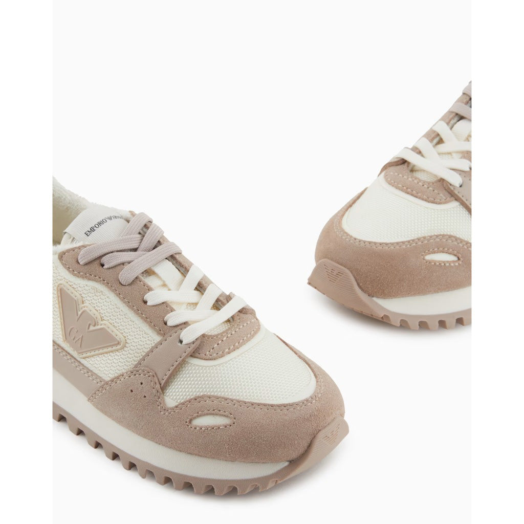 Emporio Armani Junior Eagle Patch Sneakers