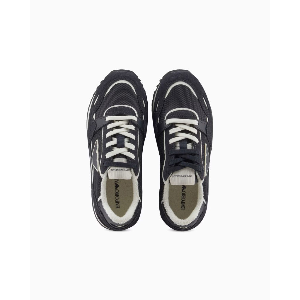Emporio Armani Junior Eagle Patch Sneakers