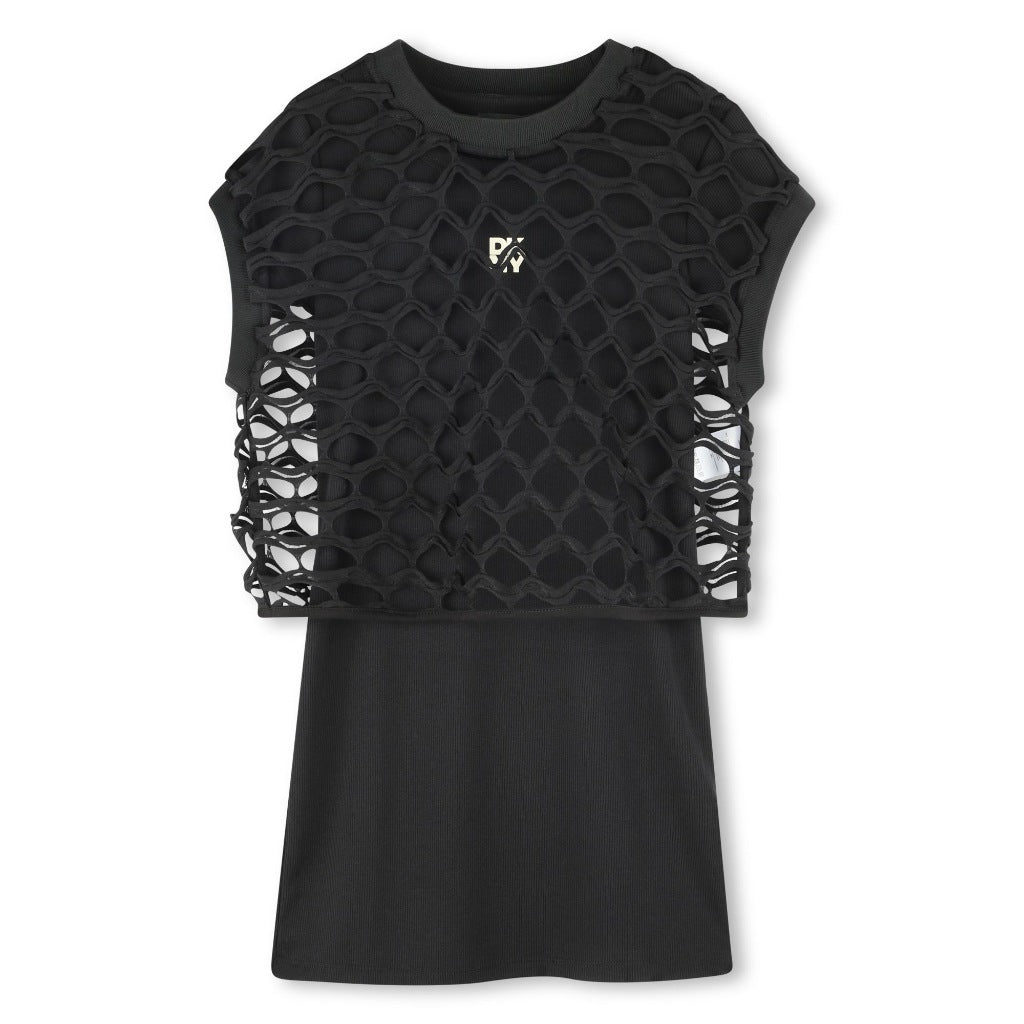 DKNY Kids Laser Cut Dress