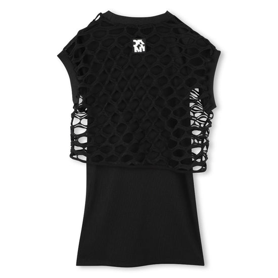 DKNY Kids Laser Cut Dress
