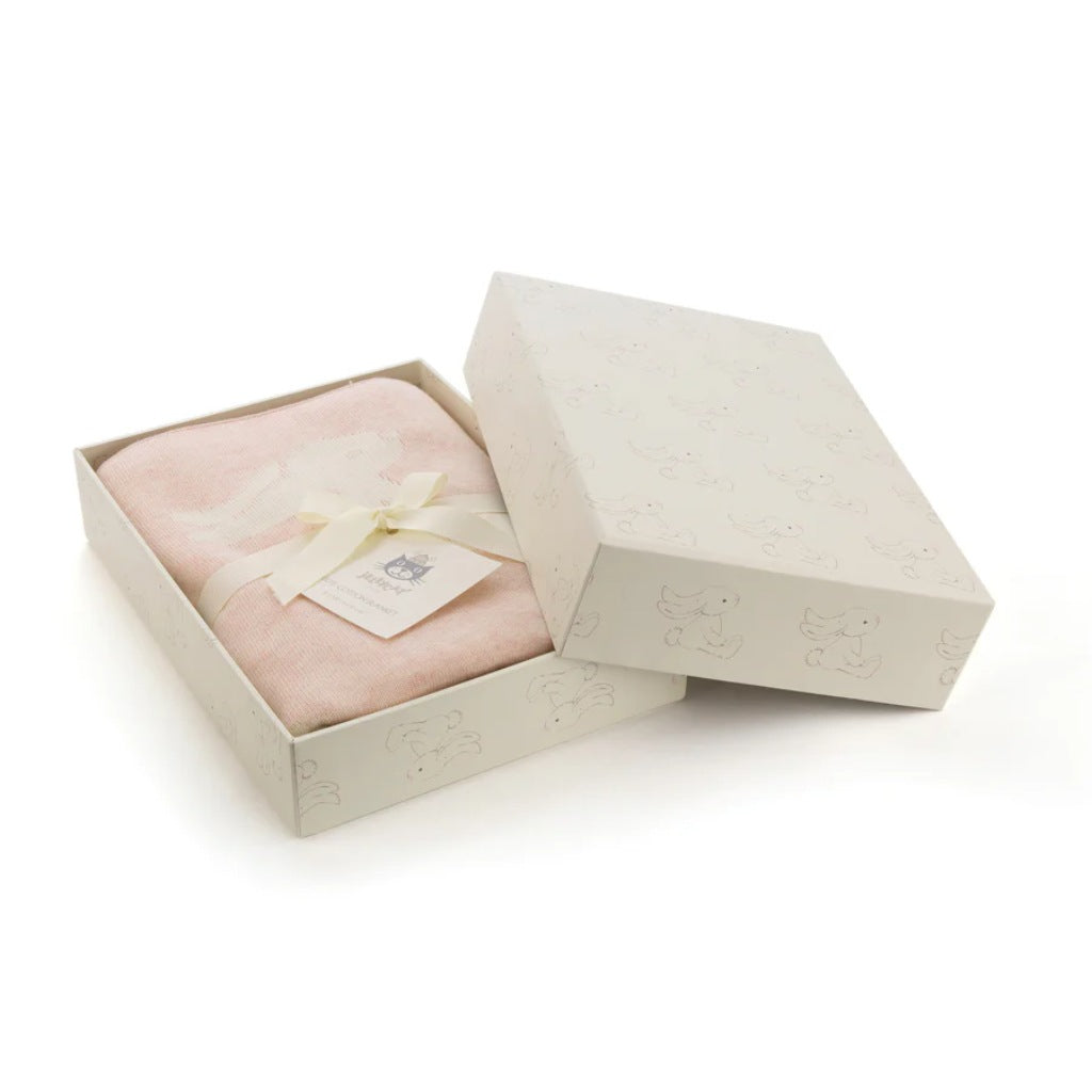 Jellycat Bashful Pink Bunny Blanket (Boxed)