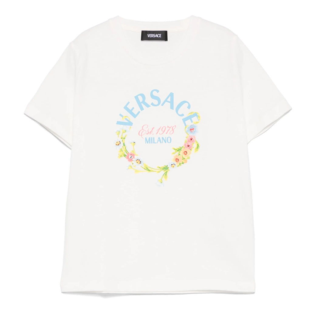 Versace Kids Flower Print T-shirt