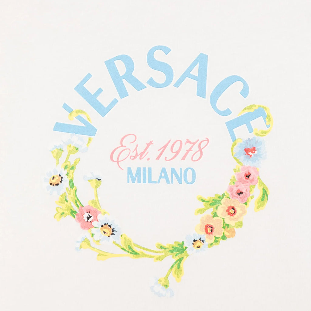 Versace Kids Flower Print T-shirt