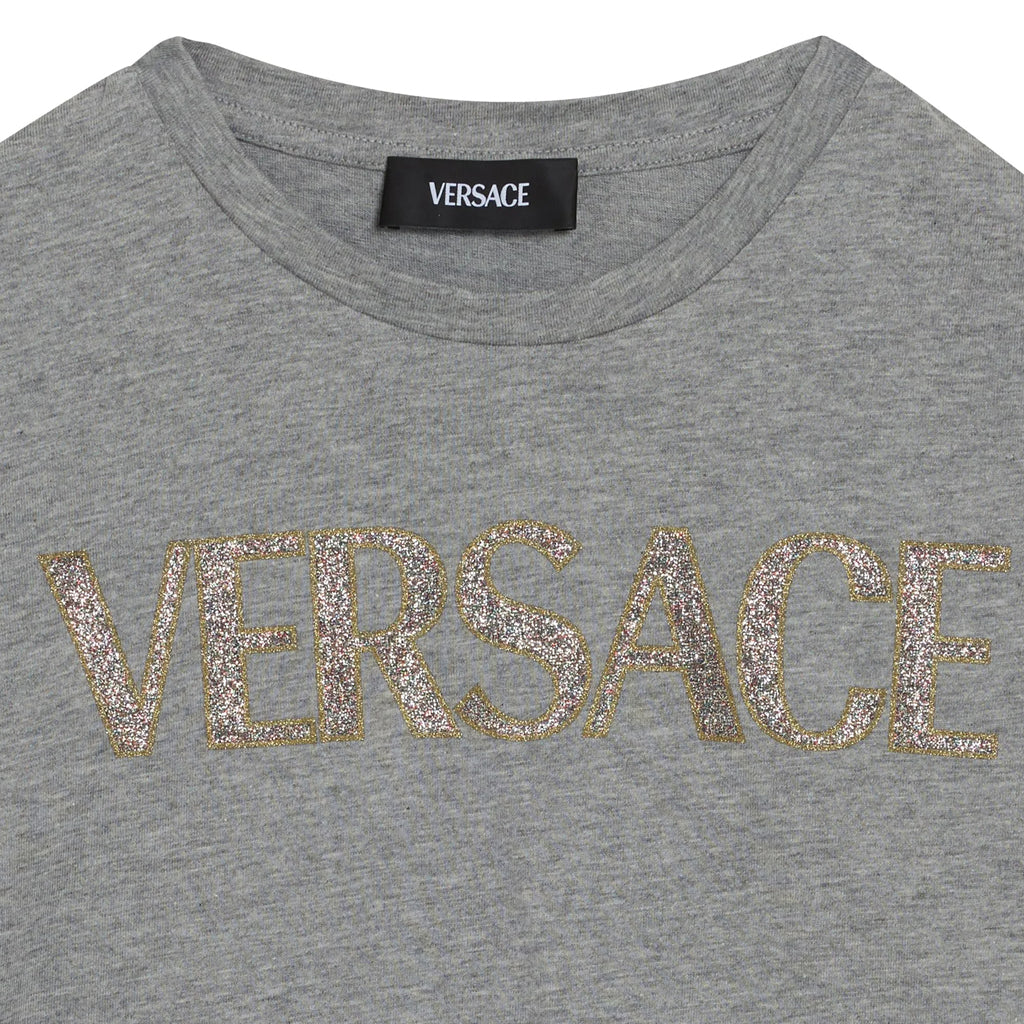 Versace Kids Glitter Logo T-shirt