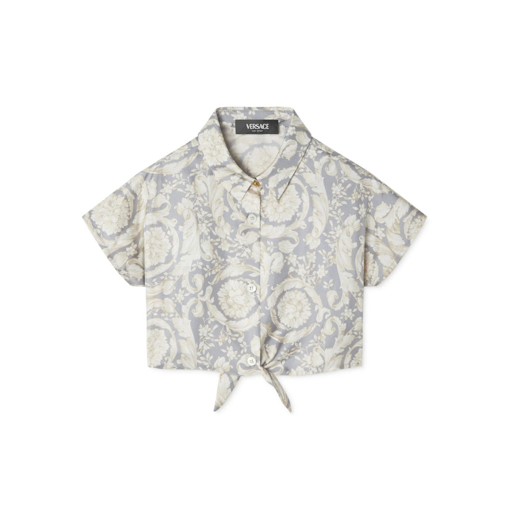 Versace Kids Silk Barocco Shirt