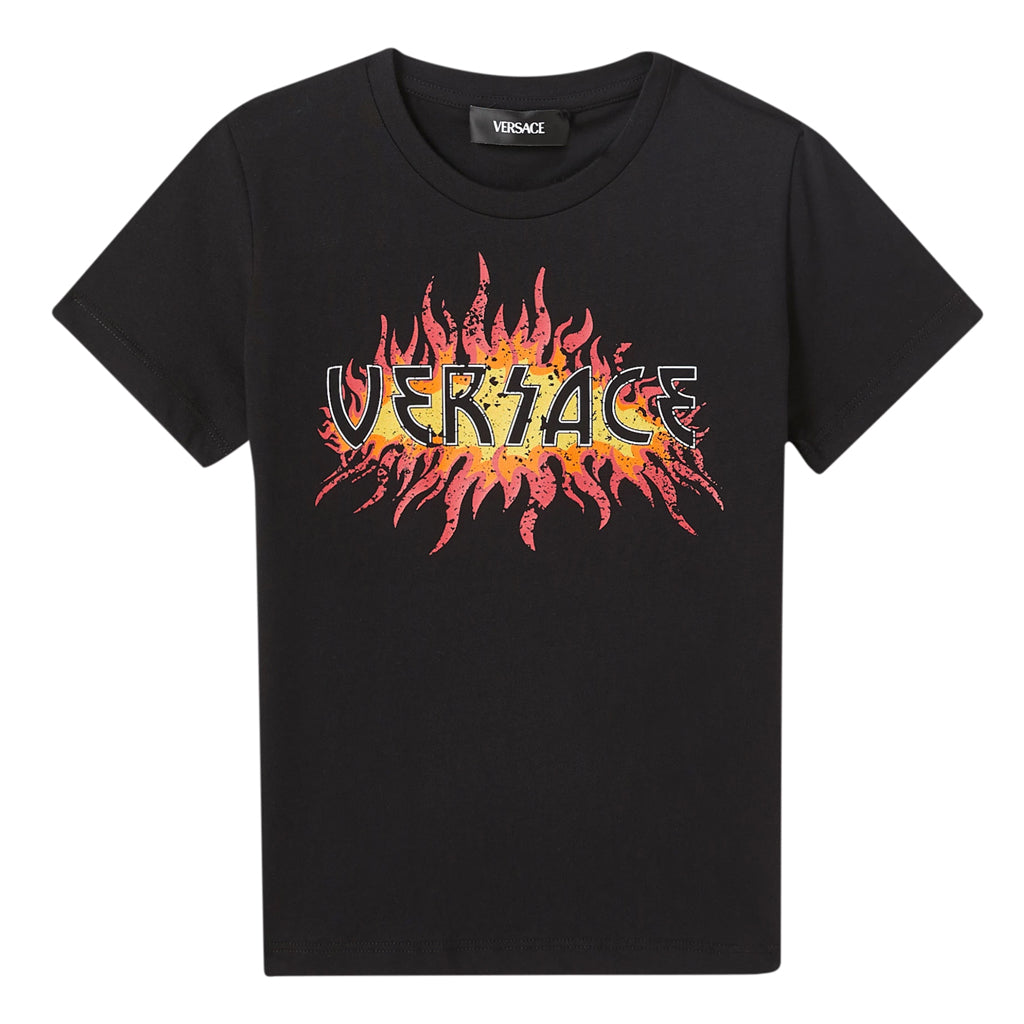 Versace Kids Fire Print T-shirt