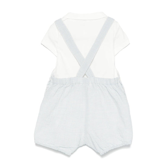 Load image into Gallery viewer, Tartine Et Chocolat Embroidery Top and Overall Set

