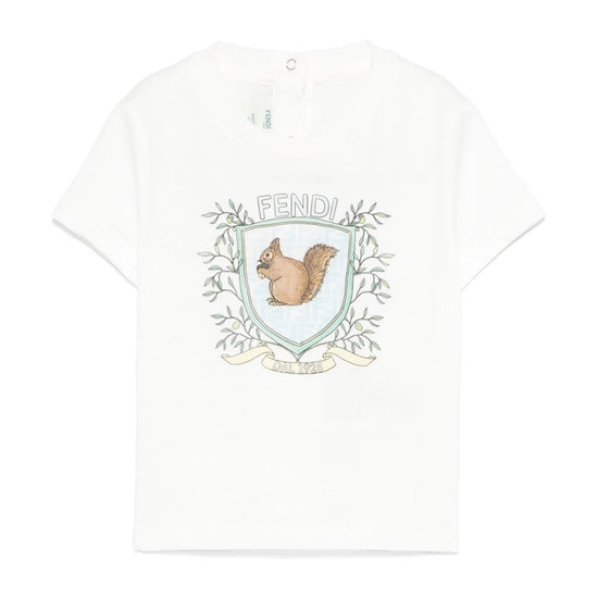 Fendi Kids Squirrel Print T-shirt