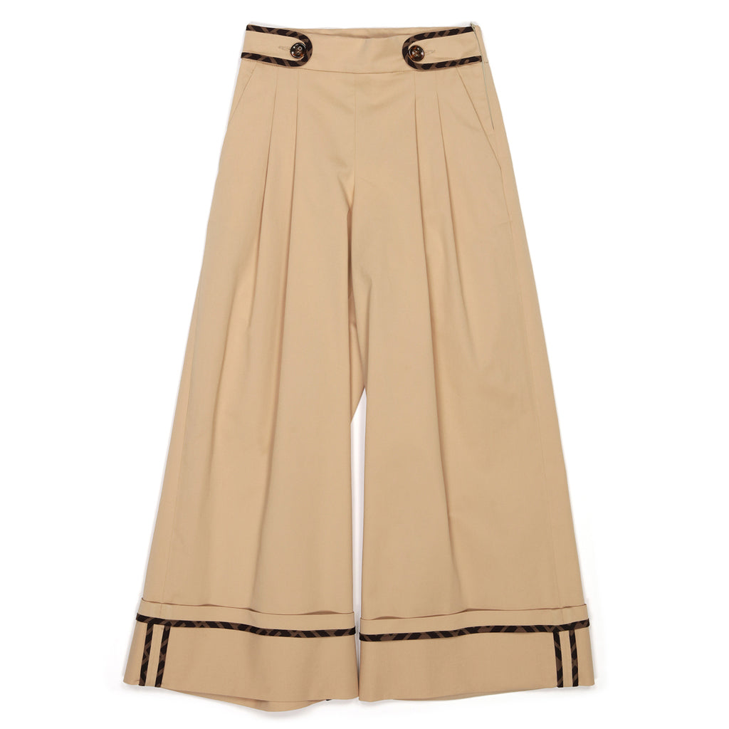 Fendi Kids Stretch Gabardine Trousers