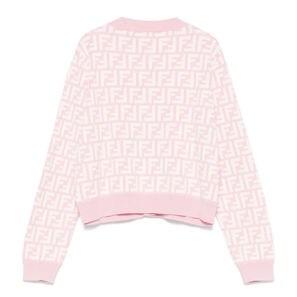 Fendi Kids FF Piquet Knit Cardigan