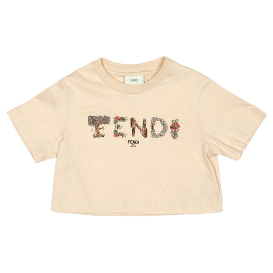 Fendi Kids Logo Print T-shirt