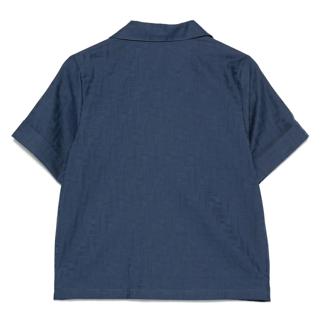 Fendi Kids FF Cotton Jacquard Shirt