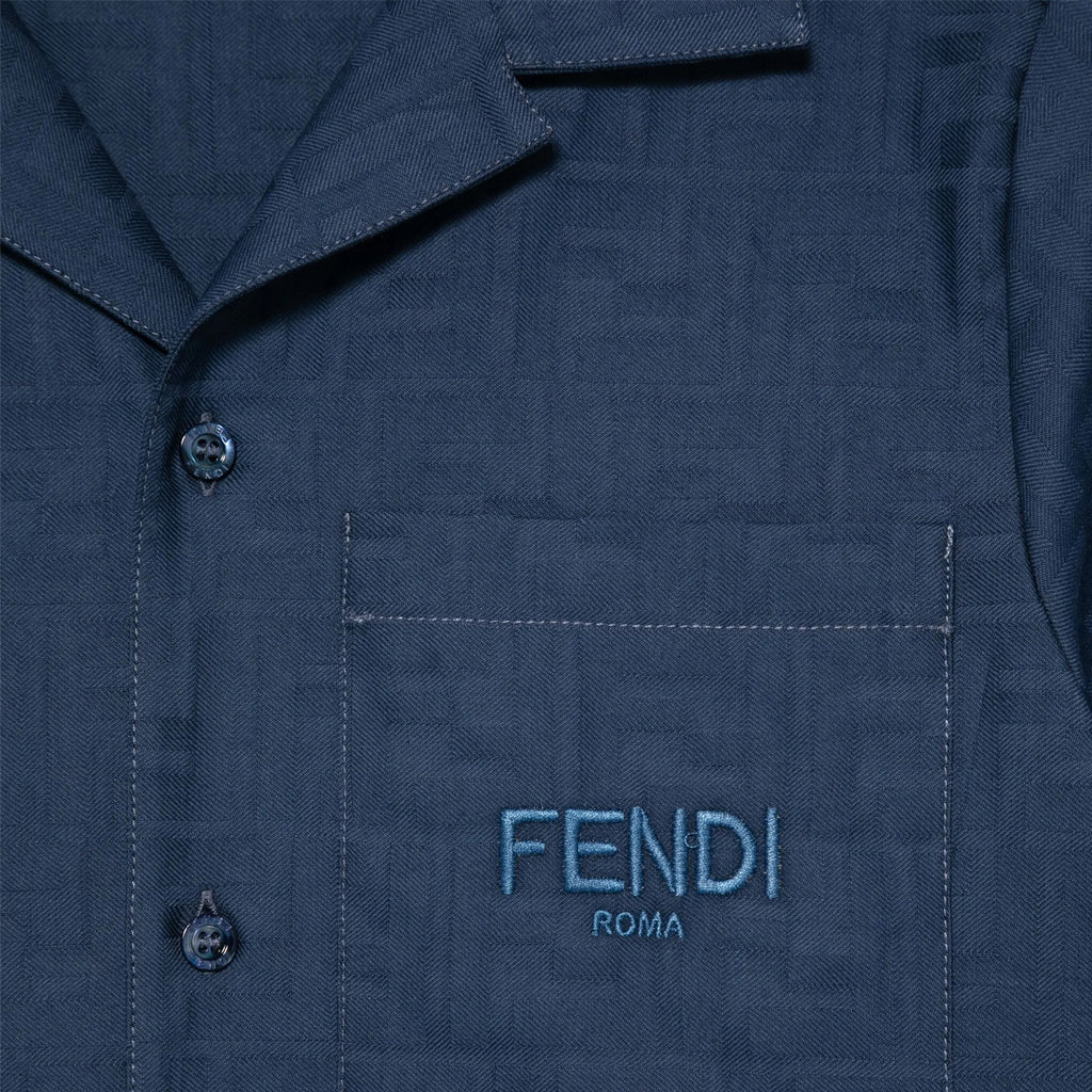 Fendi Kids FF Cotton Jacquard Shirt